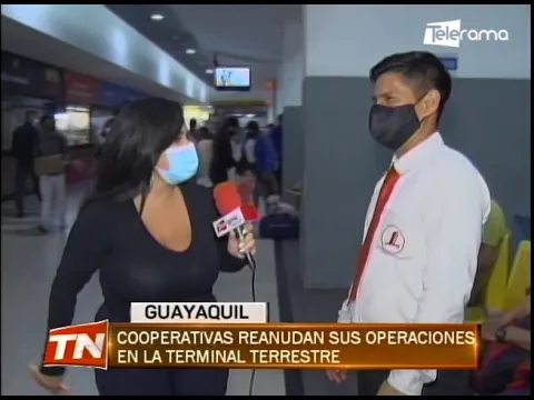 Cooperativas reanudan sus operaciones en la terminal terrestre