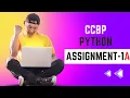 PYTHON ASSIGNMENT 1A