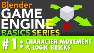 Blender Game Engine Basics Tutorial Logic Bricks Character Movement