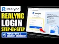 How to login to Realync for property offer and documentation management - Detailed Guide