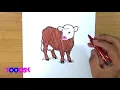 How to Color Picture Of Cow Coloring Page