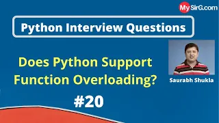 Does Python Support Function Overloading Python Interview Questions MySirG com
