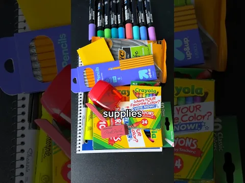 Drawing, But Only with School Supplies… (#shorts)