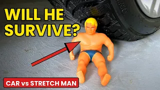 Crushing Stretch Man With a Car! Satisfying ASMR ☀