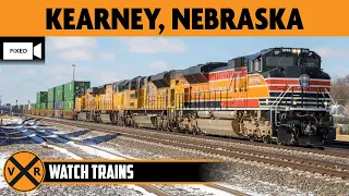 Kearney Nebraska USA LIVE Train Camera Fixed View - West
