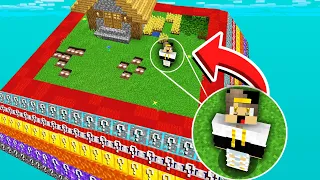 جزيرة اللكي بلوك جزيرة الهيروبراين في ماين كرافت اقوي لكي بلوك 