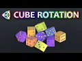 How To Random Rotate Cube In Place In Unity Unity Tutorial