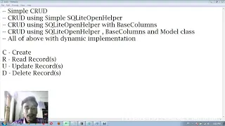 Android Practical 17 Using SQLite Database Part 1 Simple CRUD