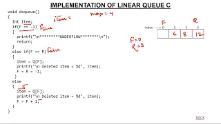 3 - Implementation of Linear Queue using C