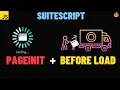 Page Init and Before Load Entry Points SuiteScript NetSuite