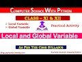 Global vs Local Variable Global Keyword in Python GLOBAL LOCAL VARIABLE - PYTHON PROGRAMMING