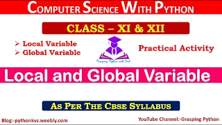 Global vs Local Variable Global Keyword in Python GLOBAL LOCAL VARIABLE - PYTHON PROGRAMMING