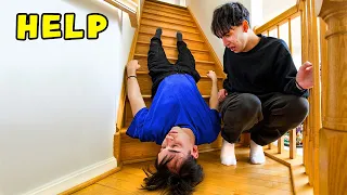 Download My Twin Brother FELL Down The Stairs! MP3