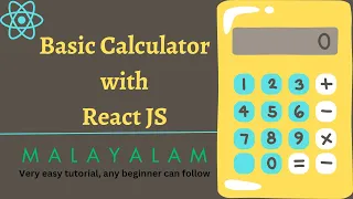 Basic Calculator with React JS Easy Tutorial MALAYALAM just - eesy