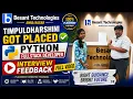 Python Fullstack Developer Placement Success Story Timpuldharshini Fullstack Training In Chennai