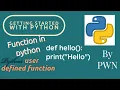 Python Tutorial for Beginners Working with Functions in Python User defined functions PART
