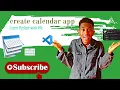How to CREATE a CALENDAR App USING PYthon