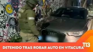 Delincuente fue detenido tras robar auto en Vitacura