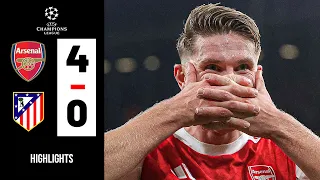 CRAZY Arsenal 4 X 0 Atletico Madrid HIGHLIGHTS  CRAZY Arsenal 4 X 0 Atletico Madrid HIGHLIGHTS