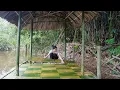 Download Lagu Bamboo House Floor Installation - Busy Building a Bamboo House by the Lake Alone