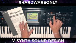 roland v synth basic sound design how to create a beautiful sound with 1 osc fx arp step mod