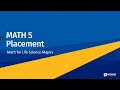 MATH5 Placement
