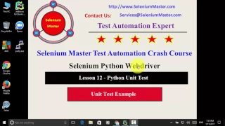 Lesson 12 Python Unit Test Example