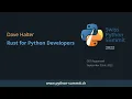 Dave Halter - Rust for Python Developers