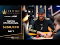 🔴 $250K NLH Triton Invitational – Event #5, Day 1 | Triton Poker Series X WSOP Paradise 2025