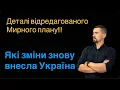 Lagu Мирний план. Деталі відредагованих Україною документів. Закінчення війни в Україні. 