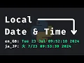 Getting Date and Time Based on User Locale Python Recipes