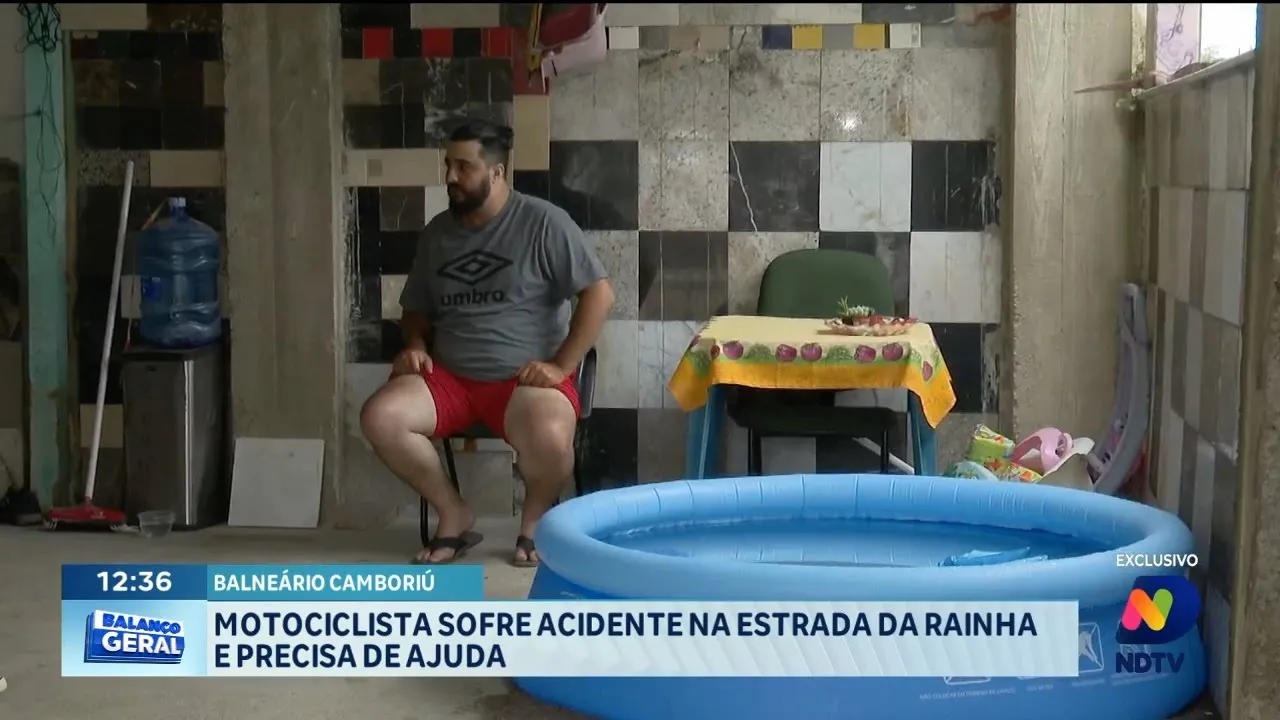 Motociclista sofre acidente na estrada da Rainha e precisa de ajuda para tratamento de saúde