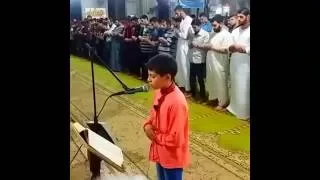 سوره الرحمن بصوت طفل ملائكي رائع 