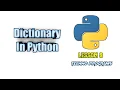 Dictionary in python lesson 9 python tutorial 9 Techno program