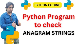 Python Program to Check for Anagrams Hindi Tutorial