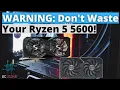 THE BEST GPUs FOR RYZEN 5 5600 TODAY RX 6600 VS RX 7600 XT