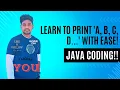 Java s Alphabet Twist Learn to Print a B c D with Ease