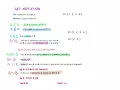 Yr 11 METHODS Set Notation