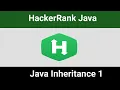 Java Inheritance HackerRank Solution