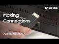 Connect the One Invisible Cable and One Connect Box to Your 2018 Frame U or Q9FN TV Samsung US