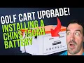 How to Install a Lithium Battery in your Golf Cart CHINS 48V 150Ah Upgrade Lead Acid to Lifepo4