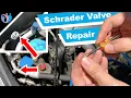 How to replace a AC Service Port Schrader Valve on a car line