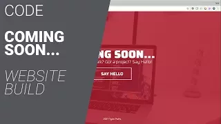 Build a website Coming soon page HTML5 CSS3