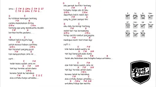 virgoun surat cinta untuk starla kunci gitar lirik lagu 