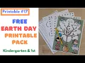 Earth Day Free Printables Kindergarten and First Grade Learning Printables Math Writing
