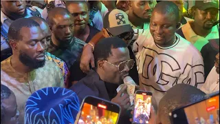 malaika sing appreciation song to pasuma as he sprayed him 100 dollars notes at his 50th birthday