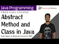 Abstract Method and Class in Java Lesson 61 Java Programming Learning Monkey