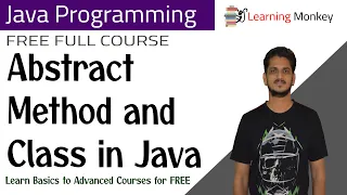 Abstract Method and Class in Java Lesson 61 Java Programming Learning Monkey