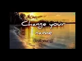 Brett Young - Change you name