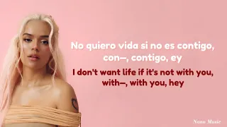 KAROL G, Tiësto - Contigo English Lyrics Translation + Español Letras